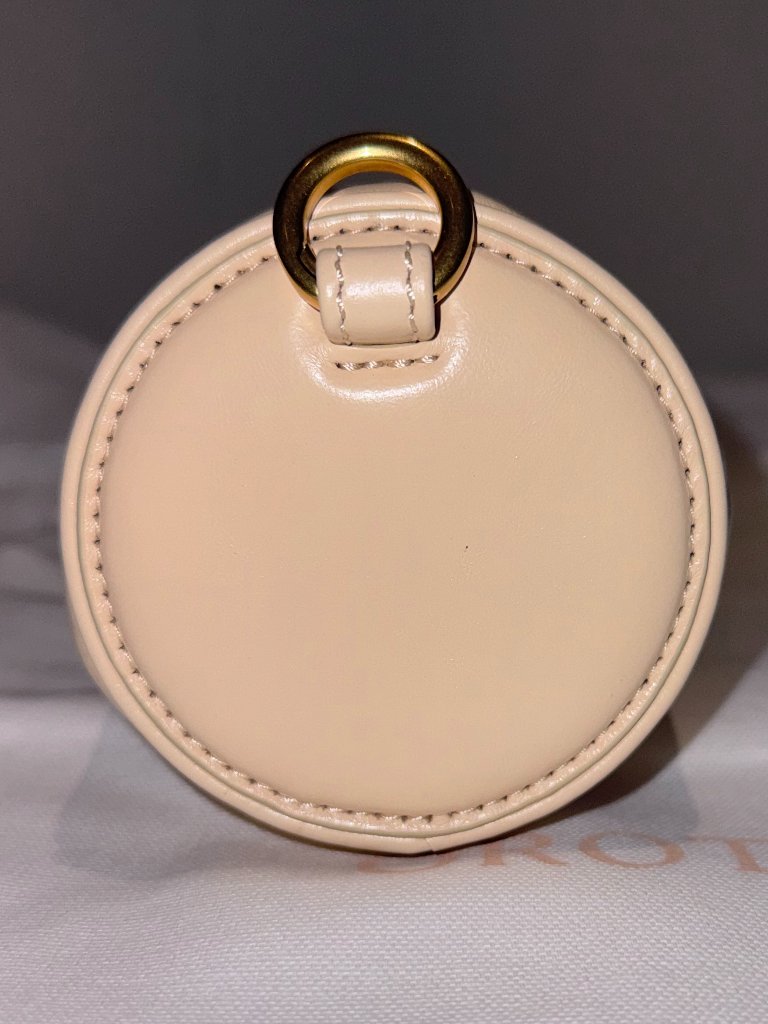 Oroton Honey Peach Leather Romy Barrel Bag — image 4 of 8